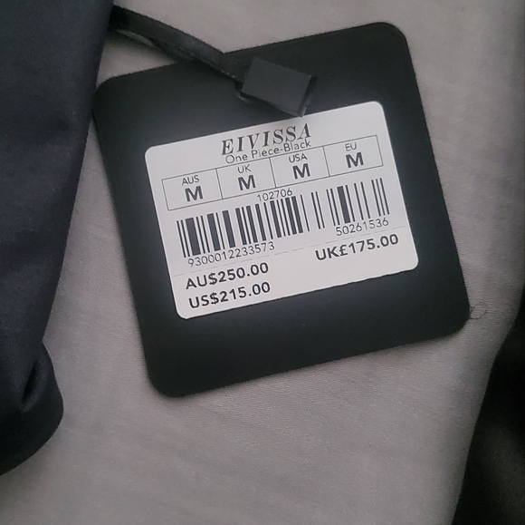 NWT Honey Birdette EIVISSA Black & Gold Studded One Piece Swimsuit Medium 🖤 - Picture 4 of 6